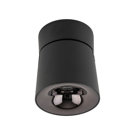 Czarna oprawa natynkowa ruchoma tuba wybór barwy światła KYOTO BLACK CCT 18W Tk Lighting 18156