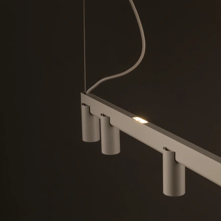 Lampa wisząca beżowa belka z tubami FOURTY LINE LED 900 Nowodvorski 12297