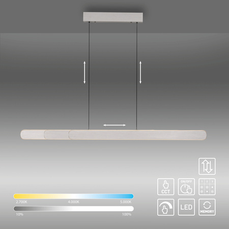 Rozsuwana lampa wisząca ADRIANA ROUND ALUMINIUM LED Paul Neuhaus 2577-95 