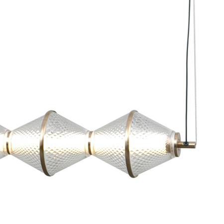 Lampa wisząca Fuente złota LED 3000K Italux PND-34395-5-HBR