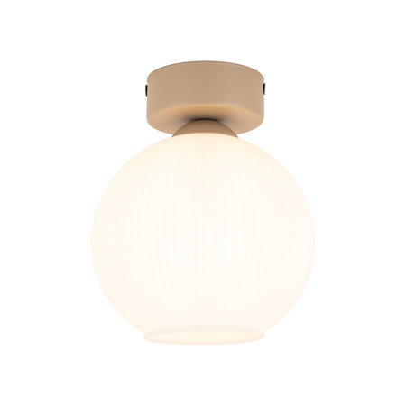 Oprawa sufitowa szklana ryflowana kula VIRLO WHITE 1XE14 Tk Lighting 11357