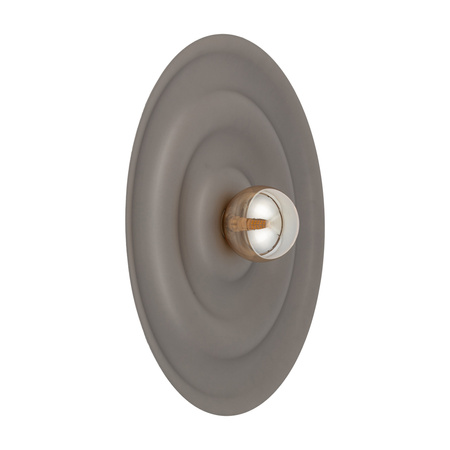 Metalowy płaski okragły kinkiet o średnicy 60cm ozdoba ściany ONDA NEW BROWN L 1XG9 Tk Lighting 11412