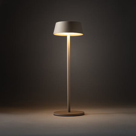 Beżowa lampka stołowa zewnętrzna przenośna ładowana USB AMY LED Nowodvorski 11533
