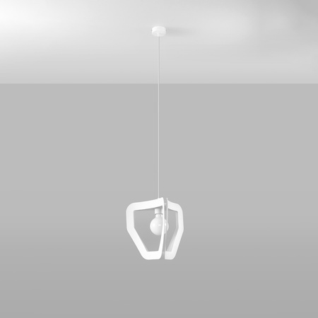 Lampa wisząca TRES biała Sollux SL.0929