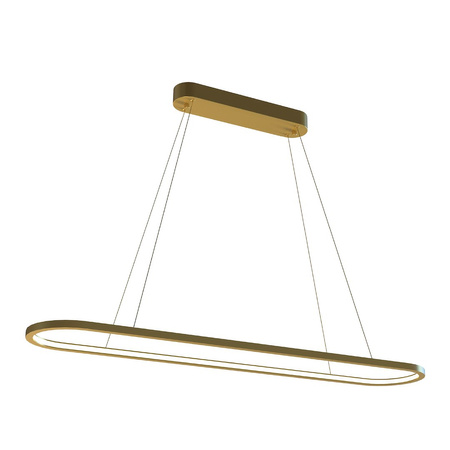Lampa wisząca owalna Saturno 30W LED CCT Złoty Milagro ML2958