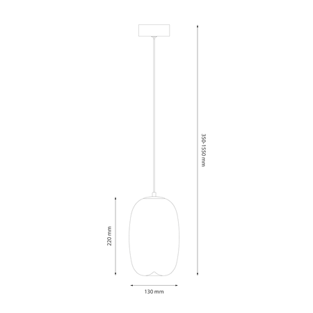 Lampa wisząca Vaso 3 Biały 4W Milagro ML1404