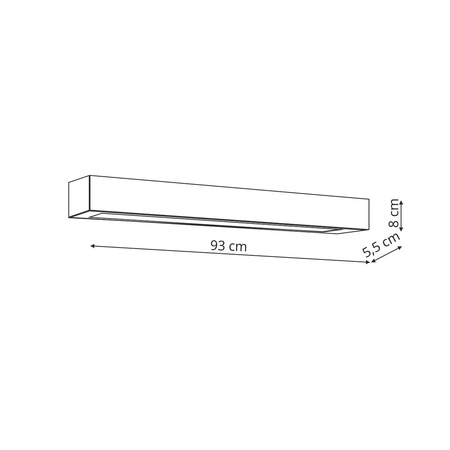 Kinkiet Ibros 93 cm biały IP44 LED CCT Light Prestige GS-LWA-12W WH CCT