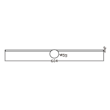 Kinkiet Modern Slim 60 cm chrom LED 3000K Light Prestige LP-777/1W L CH