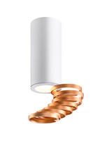 TUBA LAMPA SUFITOWA 1X15W GU10 6/20 ZŁOTY+BIAŁY Candellux 2276076