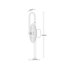 Kinkiet Plato transparentny LED CCT Light Prestige LP-0301/1W TR