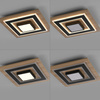 Kwadratowa lampa sufitowa 40cm drewniana TOLA LED 3000K Just Light 14563-18