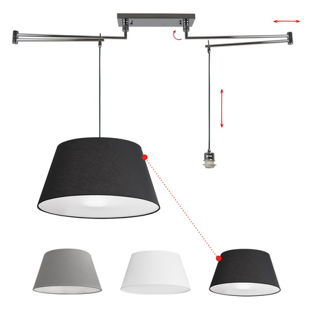 Lampa wisząca NATALIA 2S Azzardo MD2238-2S 50cm - kolor do wyboru