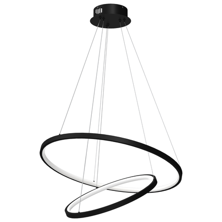Lampa wisząca HOOP BLACK 51W LED Milagro ML1542