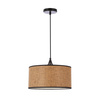 ANAKA LAMPA WISZĄCA CZARNY 1X40W E27 ABAŻUR PLECIONKA BEŻOWO-BRĄZOWA Candellux 31-27269