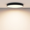 Czarna okrągła lampa sufitowa o średnicy 60cm LED 3000K Zon C032CL-90W3K-RD-B Maytoni