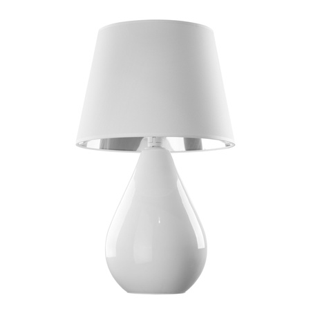 Lampka stołowa LACRIMA WHITE/SILVER TK Lighting 5453