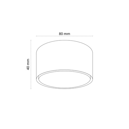 Oprawa sufitowa o średnicy 8cm TOP WHITE 1xGX53 Tk Lighting 11061