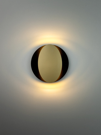 OVO kinkiet czarny/złoty  Sigma 40871