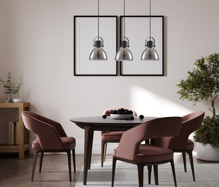 Lampa wisząca DARLENA Italux PND-22371-3-BK+SG