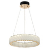 Lampa wisząca Deluxe złoty okrąg kryształowy 50cm 24W LED Milagro ML2779