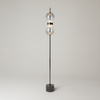 Lampa podłogowa dwie szklane dymione kule LED 3000K Double Moon MOD478FL-L15B3K Maytoni