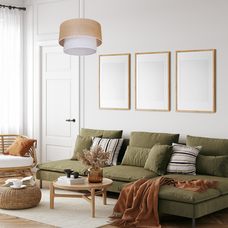 Lampa wisząca BUENO natura + jasny 1xE27 Milagro MLP1827