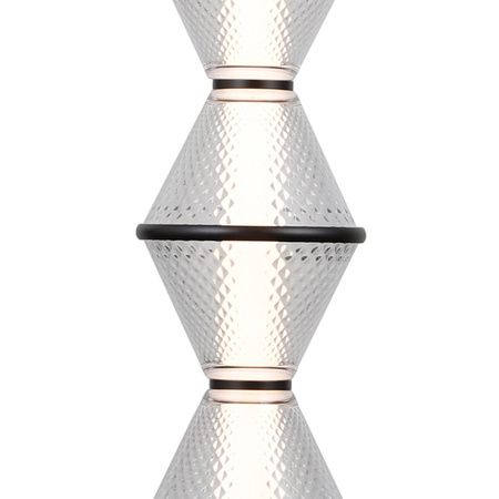 Lampa wisząca Fuente czarna LED 3000K Italux PND-34395-3V-BK