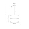 Lampa wisząca LINOBIANCO TK Lighting 6573