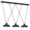 Lampa wisząca potrójna czarna LINEA 3xGX53 Milagro MLP8820