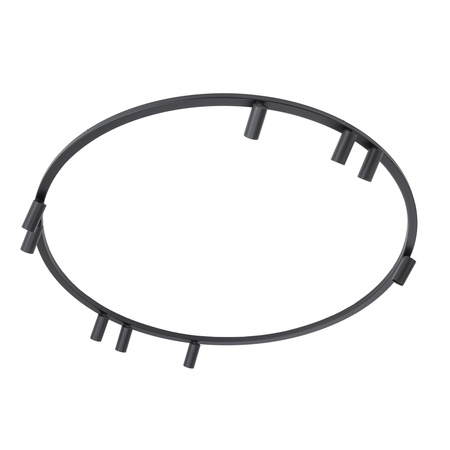 Czarny okrąg sufitowy średnica ok 130cm z 9 reflektorami 9xGU10 FOURTY ROUND Nowodvorski 11950