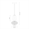Lampa wisząca ARAME 15W LED Milagro ML1432