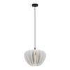 Srebrna lampa wisząca z abażurem z filcu Cambio MOD398PL-01S Maytoni