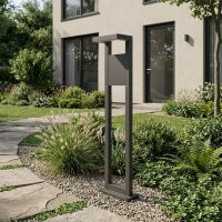 Ciemnoszara lampa ogrodowa LED 80cm BERGAMO GREY Kaja Lighting K-8252