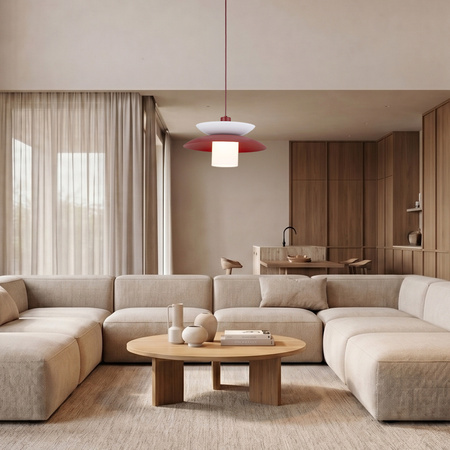 Lampa wisząca z białym szklanym kloszem VERADO BURGUND 1 Tk Lighting 11768