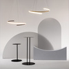 Nowoczesna lampa wisząca – subtelna, dynamiczna linia LED o barwie ciepłej Curve MOD242PL-L33BSK Maytoni