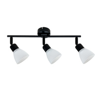 Costa listwa 3x40W E14 czarny klosz biały Candellux 93-29591