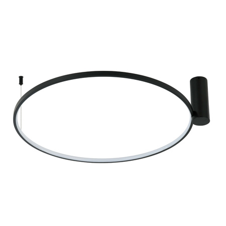 Plafon Ring L duży czarny okrąg 90cm LED CCT Light Prestige LP-909/1C L BK CCT