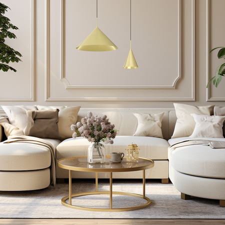 Lampa wisząca CAPITAL GOLD Ø46cm 1xGX53 MLP0951