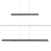 Lampa wisząca liniowa LED rozsuwana 100-160cm CIEMNOMENTALOWO-BRĄZOWY ADRIANA ROUND Paul Neuhaus 2577-34  