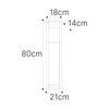Czarna lampa ogrodowa LED 80cm BERGAMO Kaja Lighting K-8255
