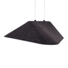 Czarna geometryczna lampa wisząca z filcu LED 3000K Carbon Maxlight P0567