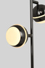 Lampa stojąca dwójka Biarritz LED czarny chrom Aviano Lighting 8047-205