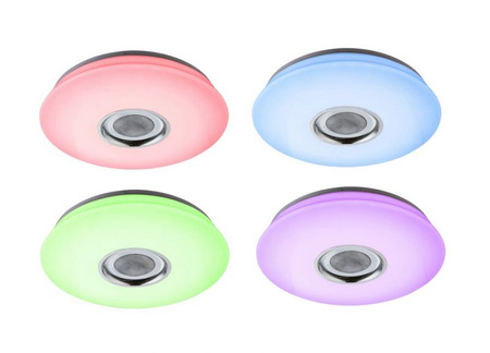Lampa sufitowa, plafon NICOLE LED Globo 41329-18 sterowana pilotem + głośnik Bluetooth