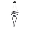Designerska lampa wisząca LED w kształcie spirali ściemnialna RIBANA 3-STEP DIMM BK AZZARDO AZ6780