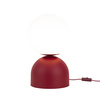 Duża lampka stołowa o średnicy 30cm w kolorze burgund 1xE27 MIKI BURGUND BIG Tk Lighting 16217