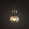 Lampa wisząca pojedyńcza koniakowe ryflowane szkło SOPHIA COGNAC 1xE14 Tk Lighting 11040