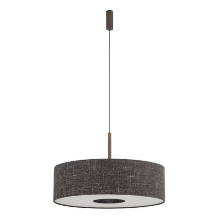 Lampa wisząca o średnicy 65cm z abażurem w kolorze czarny melanż 1xE27 AMARELA L Nowodvorski 11660