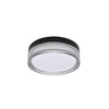 Okrągły czarny plafon 23cm do łazienki IP65 LED wybór barwy światła Rilta Italux PLF-73527-S-BK