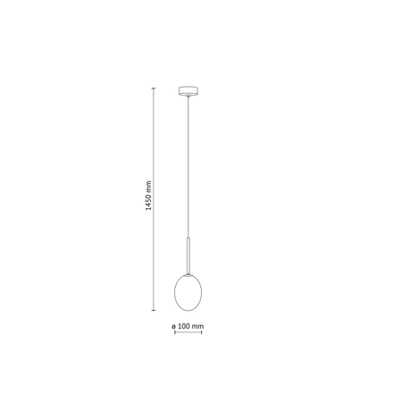 Lampa wisząca koniakowy szklany klosz PEARL COGNAC 1XG9 1xG9 Tk Lighting 10831