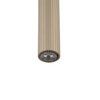 Lampa wisząca cienka ryflowana rurka FERRO SABIA CHAMPAGNE 500 1xG9 Tk Lighting 11423